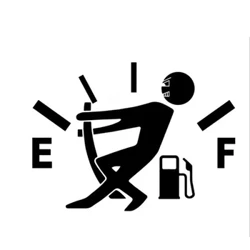 Witzeg Auto Sticker Héich Gasverbrauch Decal Brennstoff Gage Eidel Sticker Waasserdicht Auto Tank Sticker Fir Auto Styling 10*14cm
