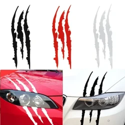 2 Chiếc Quái Vật Móng Vuốt Dấu Đèn Pha Ô Tô Móng Vuốt Dấu Đèn Pha Decal Dán Xe Hơi Sọc Trầy Xước Vinyl Decal Đa Năng Cho Hầu Hết