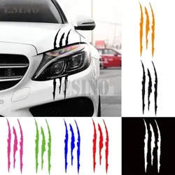 Araba Styling Hayalet Pençe Scratch Şerit Işaretleri Far Çıkartması Vinil Çıkartması Oto Vücut Dekoratif Çıkartmalar PVC Oyma Vinil Çıkartması