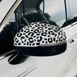 Leopard Print Car Decals Auto Stickers Waterproof Dekorasyon Auto Accessories Vinyl Sticker para sa Rear View Mirror Windows