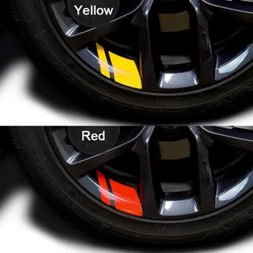 6Pcs Auto Sticker Reflektive Rad Hub Decals Resistant Cover Aussenaccessoire Auto Dekor Auto Sticker fir Dodge Chrysler Jeep