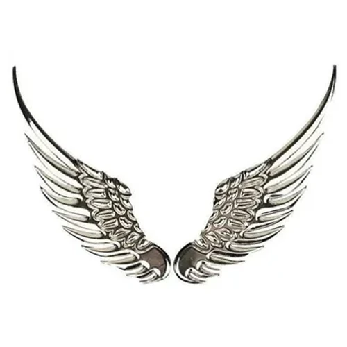 1pair Car Auto Auto Isithuthuthu Somzimba Isitika se-3D Eagle Angel Wings Ibheji Isitayela se-ABS Amadekhari Isiliva/Igolide Izesekeli zangaphandle
