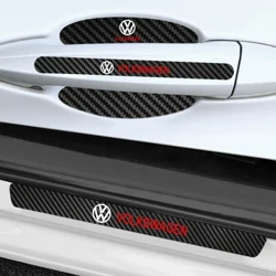 Automašīnas uzlīmes durvju roktura aizsargplēve ar automašīnas sliekšņu aizsarga uzlīmi priekš Volkswagen VW GOLF Polo Tiguan JETTA GTI PASSAT