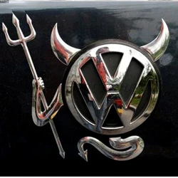 Volkswagen Bmw Buick Mercedes-benz Audi Küçük Şeytan Araba Stereo Araba Çıkartmaları Modifiye Araba Çıkartmaları için 3d Araba Çıkartmaları