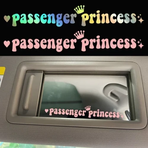 G216 15*2,3CM Samolepky na auto princezna spolujezdce vtipné kreativní samolepky na zpětná zrcátka auta