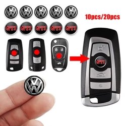 10/20 gab 14 mm automašīnas atslēgu emblēmas uzlīmes Auto Control Key Logo uzlīmes Volkswagen VW GTI Golf Passat B6 Jetta Touran CADDY Rline