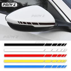 Auto Sticker 2 Sets 4PCS Camion Vinyl Stripe Sport Rearview Säit Spigel Decal Gefier Kierper Accessoiren 20 * 0.7cm Universal 2023