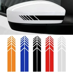 2pcs Car Racing Stripe Sticker Rearview Mirror Reflexive Vinyl Decals Dekoratioun Moud Auto Styling Waasserdicht Sticker
