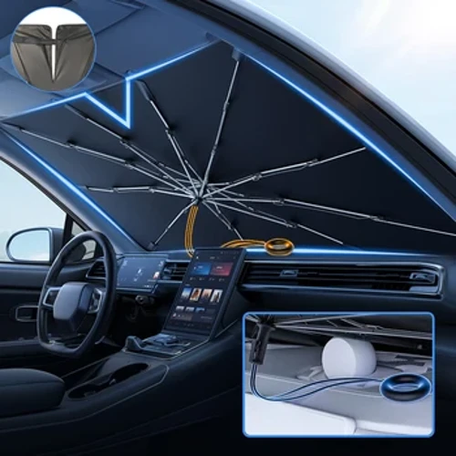 2024 atualizado pára-brisa do carro sombra de sol guarda-chuva dobrável pára-sol do carro capa da janela dianteira para bloco raios uv & proteção solar calor