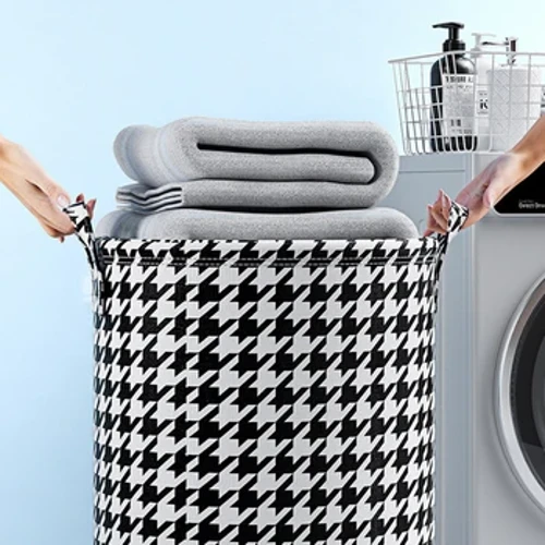 Lipat Keranjang Laundry Ember Penyimpanan Kain Linen Katun Jepang Tahan Air Kotor Keranjang Penyimpanan Mainan Keranjang Kotor Pakaian Kotor