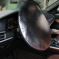Kaca Depan Mobil Kerai Aluminium Foil Anti-uv Sun Protection Lipat Tabir Surya Perlengkapan Mobil Roda Kemudi Mobil Sun Shade Perak