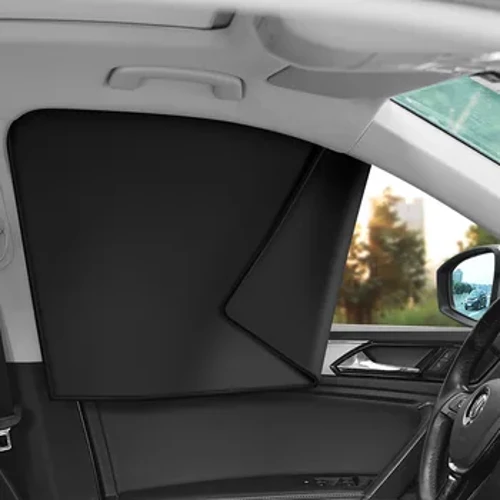 I-2PCS Magnetic Car Sun Shade UVProtection Imboza Iwindi Lokuvikela I-Sun Visor Summer Window Curtain for Front Rear Black Auto Accessories