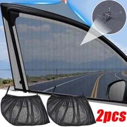 2pcs Car Sun Shade Auto UV Vikela Curtain Side Sun Visor Window Films Window Sunshade Mesh Styling Accessories