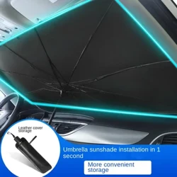 Automašīnas saulessargs Automašīnas lietussargs saulessargs sauļošanās aizkars izvelkams nolokāms priekšējais pārnesums automašīnas atvērtais saulessargs