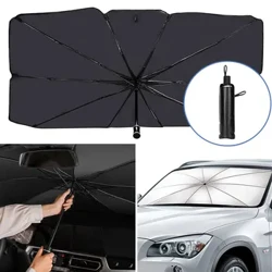 I-Car Sunshade Umbrella Car Iwindi langaphambili Iwindi le-Sunshade Ikhava Yemoto Isembozo se-Sunshade Izesekeli Zokuvikela I-Windshield yemoto