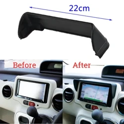 I-Universal Sun Visor Imboza 22cm I-Anti Glare Car Dash I-Radio Sun Shade GPS Navigation Hood Cap Cover Izingxenye Zokushintshwa Kwangaphakathi Kwemoto