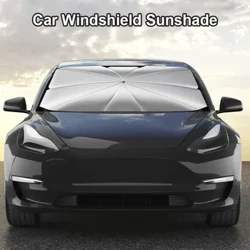 Sähköauton etutuulilasi aurinkosuoja kesäauto taitettavat aurinkoverhot lämpöeristetyt auringonpitävät tarvikkeet ajoneuvon aurinkovarjo 2024
