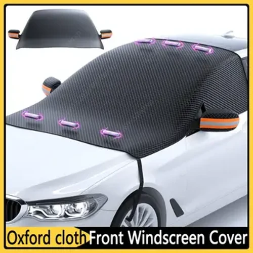 Magnéitescht Auto Wanter Front Windscreen Cover Oxford Stoff Schnéidicht Auto Windshield Sonneschutz Sonneschutz Waasserdicht Protector Cover