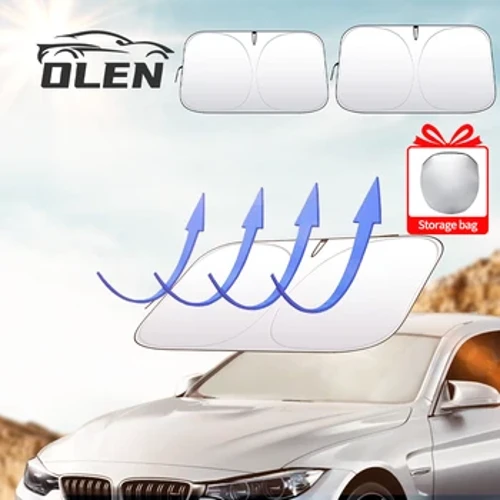 Iwindi Langaphambili Lewindi Lemoto Ikhava Ye-Sun Shade Windshield Visor Windscreen Ukugoqa I-Auto UV Protection Curtain Izesekeli Zesitayela