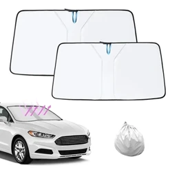 Iwindi Langaphambili Lewindi Lemoto Ikhava Ye-Sun Shade Windshield Visor Windscreen Ukugoqa I-Auto UV Protection Curtain Izesekeli Zesitayela