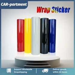 Süper Parlak Kırmızı Vinil streç film Etiket 30x152 CM Folyo Dekorasyon streç film Yapışkan Araba Koruyucu Çıkartmalar Atuo Araba Vücut Filmi