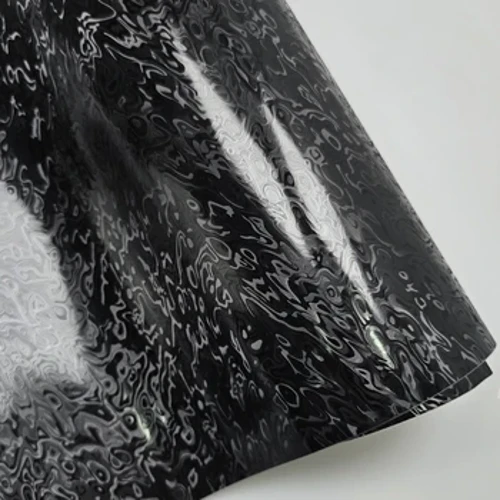 Neamhlonrach Forge Meta-Cosmos Snáithín Carbóin Vinyl Greamaitheach Dubh le haghaidh Greamáin Gluaisteán Decals le haghaidh Feithicle Bon Film Car Body Body Films