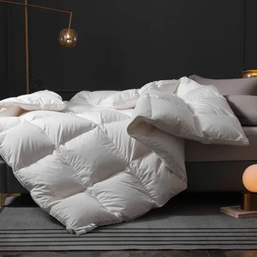 2024 Nei Quiltdecken gefüllt mat echte High-End 95% 5A Grad Gänsedunen Ultralight fir King Queen Gréisst fir Hierscht a Wanter