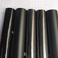 I-Black Matte Car Vinyl Sticker 3D 4D 5D Carbon Fiber Film Ukugoqa ngokuzenzakalela i-Foil I-Laptop Yefoni Yesikhumba Ikhava Amafilimu Okuhlobisa Izithuthuthu