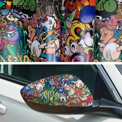 Auto Graffiti Sticker Camouflage Cartoon Gedréckt Selbstklebend Film Auto Motorrad Faarf änneren Skateboards Modifikatioun Filmer