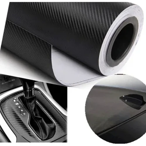 Uzunligi 1,27 M X kengligi 15 CM Avtomobil uglerod tolasi stiker tanasi rangini o'zgartiruvchi plyonka 3D uglerod tolali plyonka qalinlashtiruvchi rangni o'zgartiruvchi