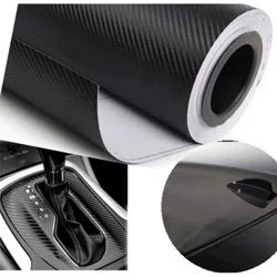 Lange 1.27M X breed 15CM Auto koolstofvezel sticker lichaam kleur veranderende film 3D koolstofvezel film verdikking kleur veranderende