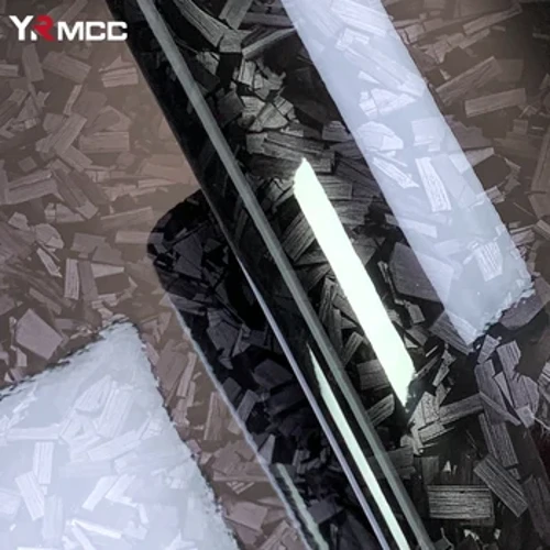 Filamu ya Filamu ya Carbon Fiber Inang'aa ya Mwili wa Gari Nyeusi Iliyoghushiwa Filamu ya Nyuzi ya Carbon Vinyl Wrap Filamu ya Kujibandika ya Kifaa cha Vifaa vya Gari.