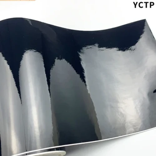 Cổ Điển Màu Đen Bóng Bọc Vinyl Phim Xe Gói Giấy Tay Cầm Máy Tính Laptop Da Vỏ Điện Thoại Xe Máy Tự Động Miếng Dán Cuộn