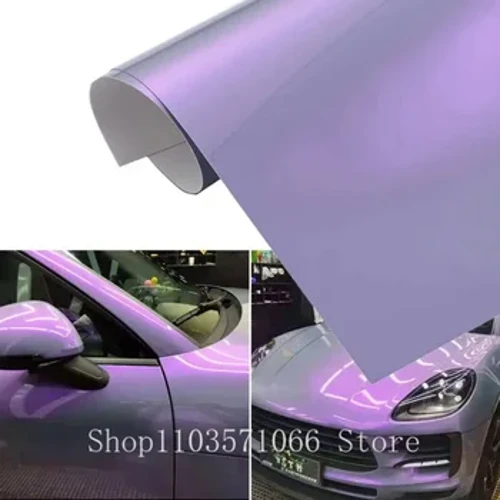 30 x 100 CM hameleona vinila aptinums, no pelēka līdz purpursarkanai līmējošā automašīnas virsbūves plēves uzlīmes uzlīmes loksnes gaisa burbuļu nolaišanai DIY (no pelēkas līdz purpursarkanai)