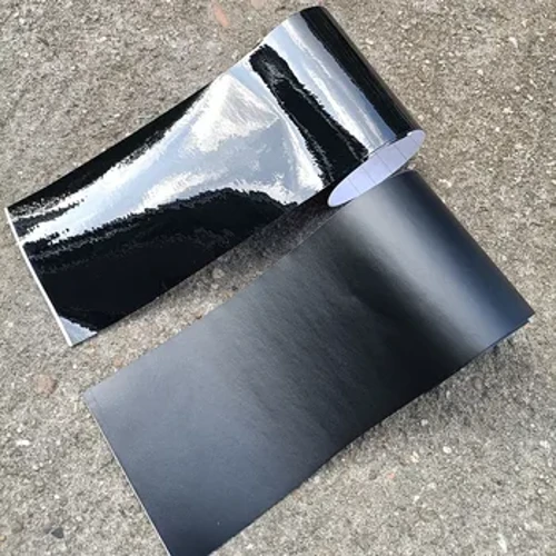 Chiều rộng 10 cm Matte Gloss Black Air-Release Vinyl Wrap Roll Glossy Car Body Sticker Gói giấy bạc