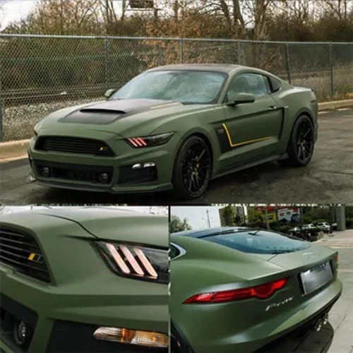 20/30..58x152cm Car Styling eranskinak Army Green Matte Flim PVC Binilo Wrap Autoaren Gorputz Filma Motozikleta Auto Osagarriak