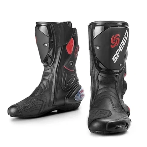 Amabhuzu Ezithuthuthu Abesilisa Abesifazane Abagibela Izicathulo Ezivikela Iqakala Eliphakathi Nethole I-Moto Motorbike Equipment Racing Long Boot B1001
