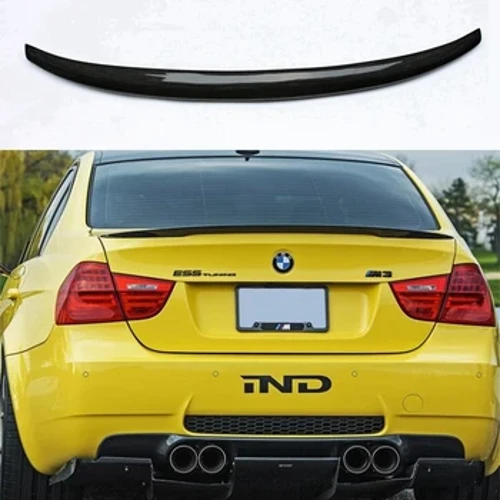Auto Styling P Style Carbon Fiber Rear Roof Spoiler Trunk Lip Boot Wing Fir bmw E90 M3 318i 320i 325i 330i 2005-2011 E90 Sedan