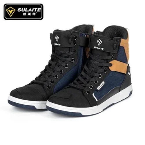 Izicathulo Zesithuthuthu Zabesilisa Izinkathi Ezine Zezithuthuthu Igiya Shift I-Anti-fall Rider Road Racing Casual Shoes Boots