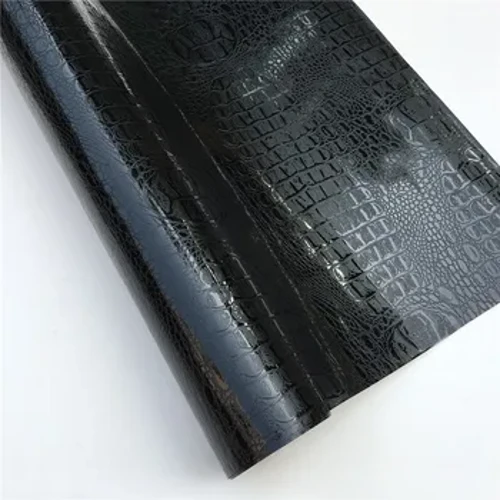 50X152cm PWM Car Lapio Corff Car Beic Modur Modur Crocodeil Patrwm Lledr Sticer Ffilm Vinyl Matte