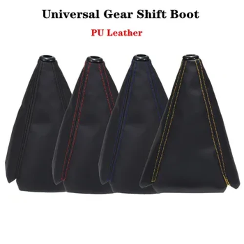 16 มม.หนัง PU เกียร์รถเกียร์ Shift Boot สำหรับ Fiat Punto 500 Stilo Bravo Grande Punto Palio Panda Linea Uno marea Evo