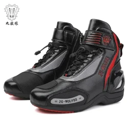 Esgidiau Beic Modur Du Dynion Antur Oddi Ar y Ffordd Motocross Boots Isel Esgidiau Marchogaeth Retro Esgidiau Beiciwr Modur Gwrth-ddŵr Unig Rwber