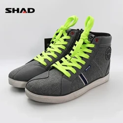 SHAD Botas Moto Motocykel Priedušná jazdecká čižma Motorkárska obuv Motocyklové čižmy Street Racing Outdoorový šport Muži Ženy Neformálne čižmy