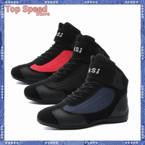 Esgidiau Motocrós Esgidiau Beic Modur Dynion Esgidiau Marchogaeth Moto Beic Modur Breathable Chopper Cruiser Esgidiau Ffêr Teithiol Maint 38-46