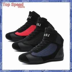 Motocross Giày Xe Máy Nam Moto Đi Giày Thoáng Khí Xe Máy Xay Thịt Tàu Tuần Dương Lưu Diễn Mắt Cá Chân Size 38-46