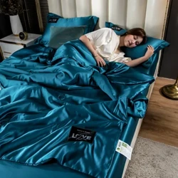 Mùa Hè Dâu Tằm Tơ Comforter Duvet Chèn Sang Trọng Tự Nhiên Chăn Lụa Satin Chăn Ga Gối Chăn Nữ Hoàng Đơn Đôi Đôi Kích Thước Giường
