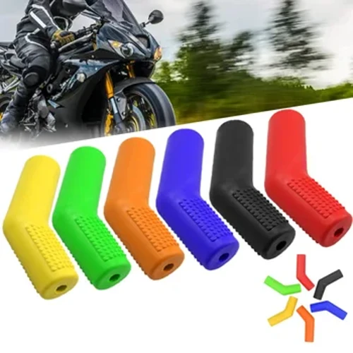 Moottoripyörän vaihdevivun jalkatyynyn kumivaihteistosuoja Vaihteistovivun tavaratilan kengän suojakotelo Yamaha Suzuki Kawasaki Hondalle