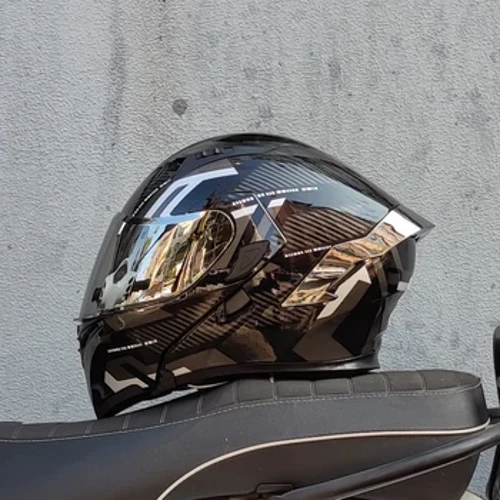 Nā mahiole kaʻa kaʻa kaʻa Paʻa Paʻi Paʻi ʻelua Modular Flip Up mahiole DOT i ʻāpono ʻia ke alo piha casque moto racing casco abatible para moto