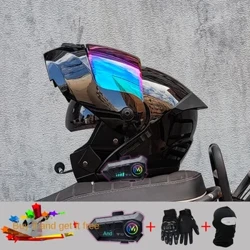 Helmed Bluetooth Beic Modur Ansawdd Uchel Fflip Helmed Abs Wyneb Llawn Helmet Beic Modur Rasio Helmet Dot Cymeradwy