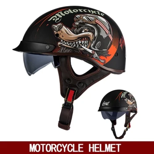 Clogaid retro clogad samhraidh fir agus mná gluaisrothar leictreach clogad leath clogad Meiriceánach Prince Harley